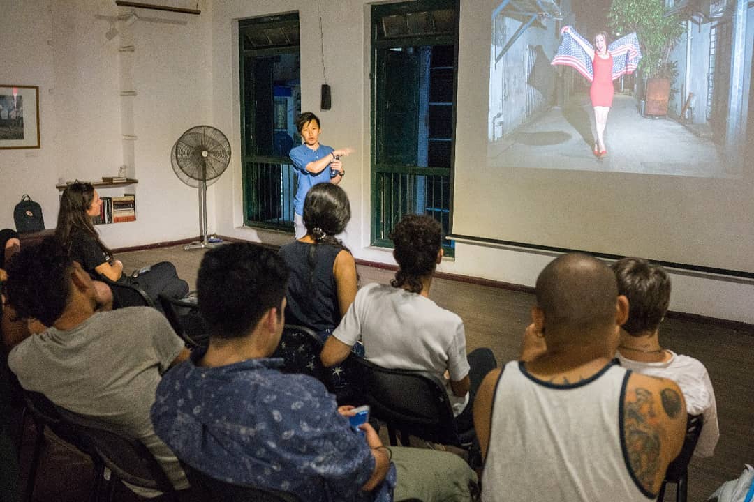 Grace Baey residency sharing at Myanmar Deitta (2018)