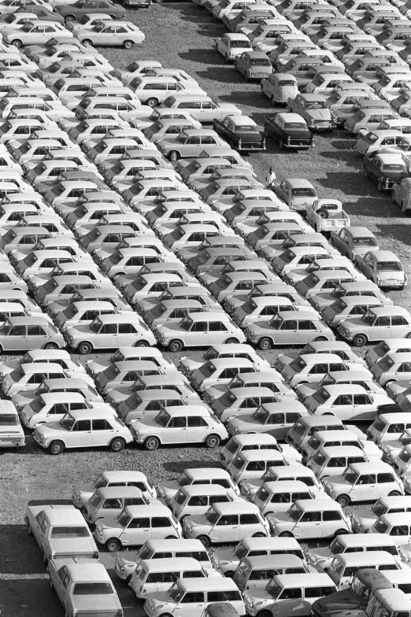 Time and Tide by Foo Tee Jun - Cars parked at Redhill, c. 1960s