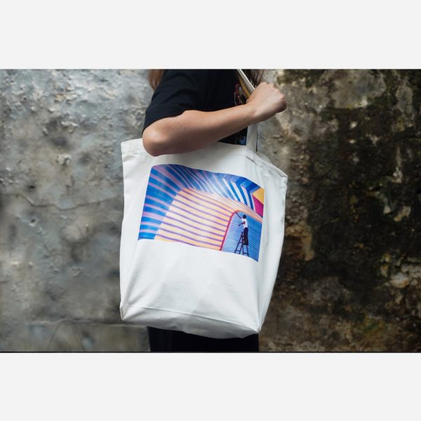 Time and Tide White Tote Bag