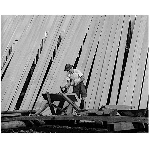 Passing Time by Lui Hock Seng - Wood works, Merdeka Bridge c. 1960s – 1970s