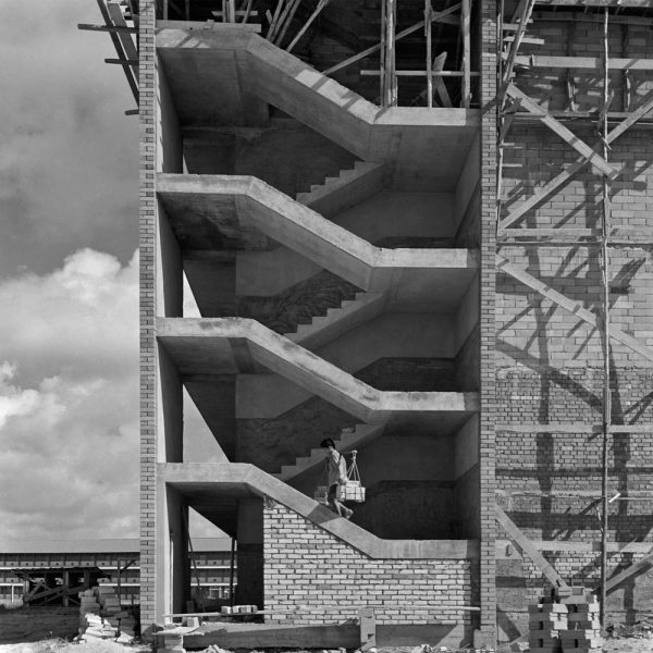 Passing Time by Lui Hock Seng - Construction of a four-storey building, Old Airport Road, c. 1960s – 1970s