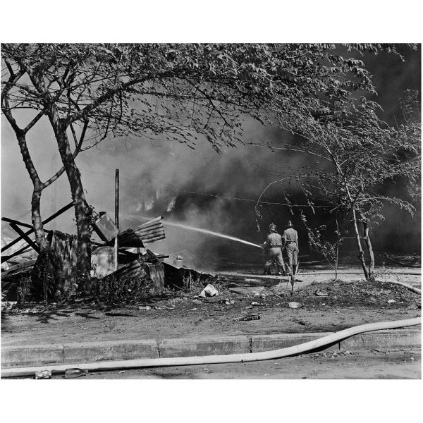 Passing Time by Lui Hock Seng - Fire fighters, Geylang, c. 1960s – 1970s