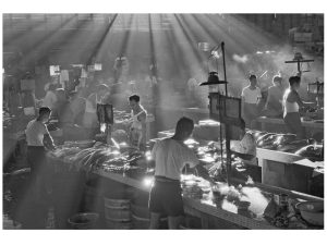 Passing Time by Lui Hock Seng - Ellenborough Market, Clarke Quay, c. 1960s