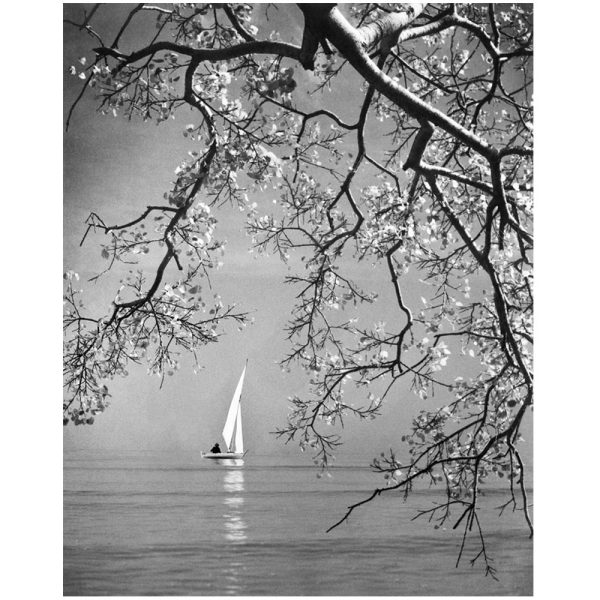 Passing Time by Lui Hock Seng - Sail Boat, Bedok Beach, c. 1960s – 1970s
