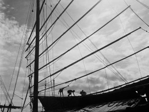 Passing Time by Lui Hock Seng - Ship repair, Merdeka Bridge, c. 1960s – 1970s