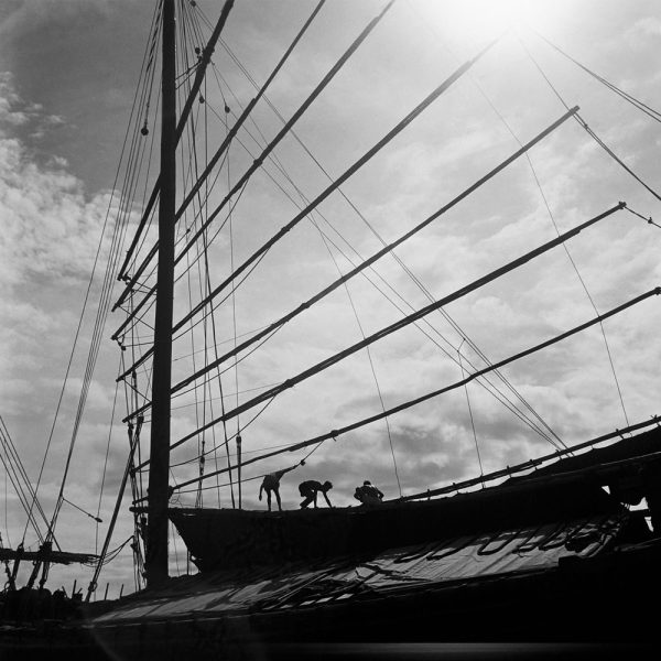 Passing Time by Lui Hock Seng - Ship repair, Merdeka Bridge, c. 1960s – 1970s