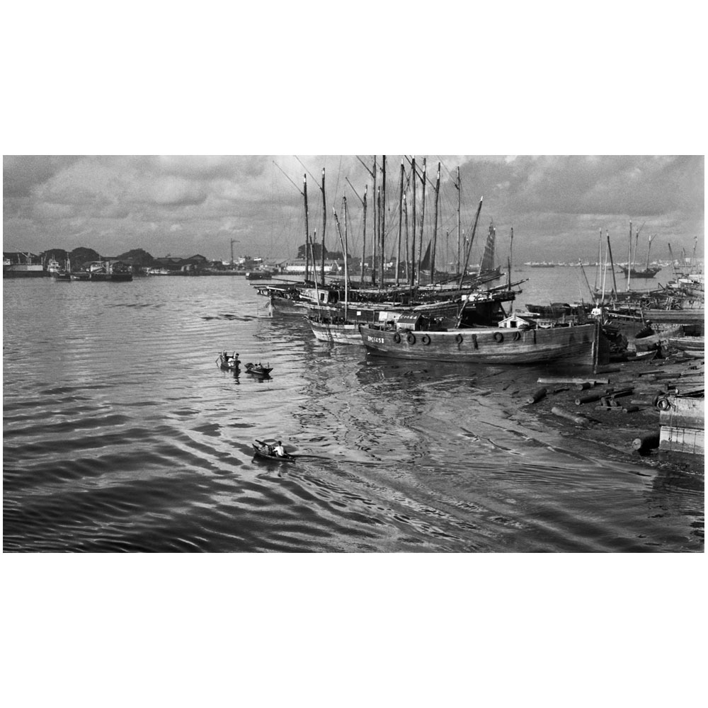 Passing Time by Lui Hock Seng - Ships in Docks, Merdeka Bridge, c. 1960s – 1970s