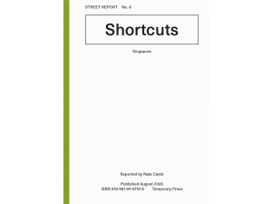 Street Report - Shortcuts